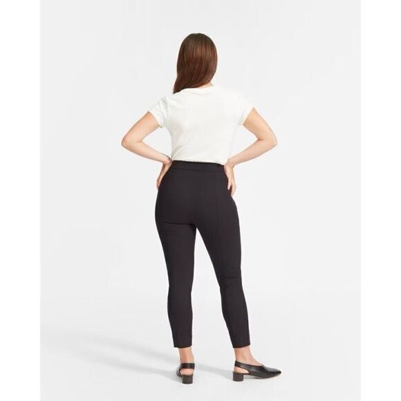 Everlane Womens The Curvy Side-Zip Work Pant Sz 16 Stretch Cotton Black - Picture 4 of 8